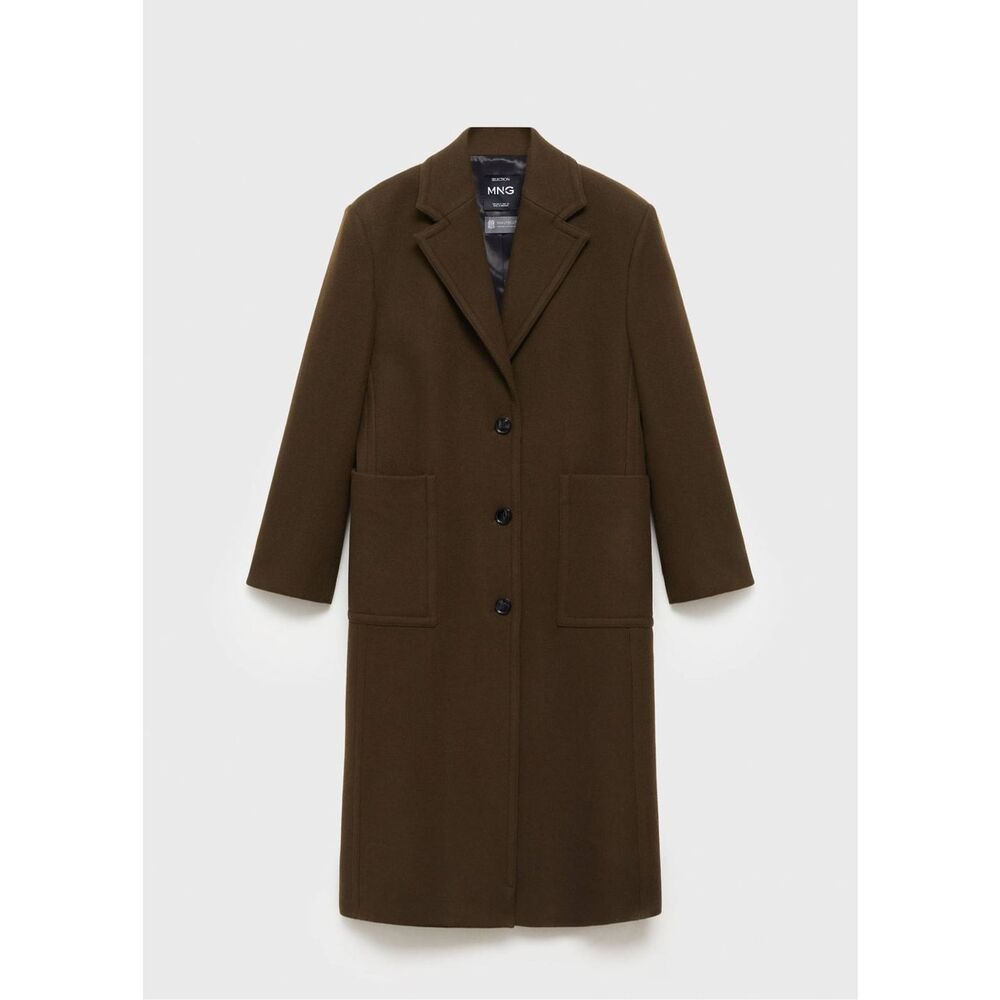 Mango Wool Overcoat Women’s XL Brown $329.00